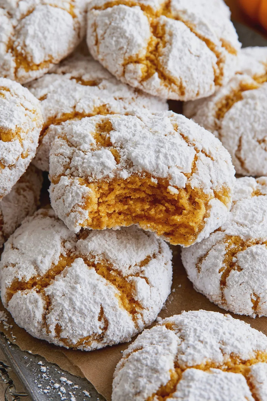 Pumpkin Crinkle Cookies