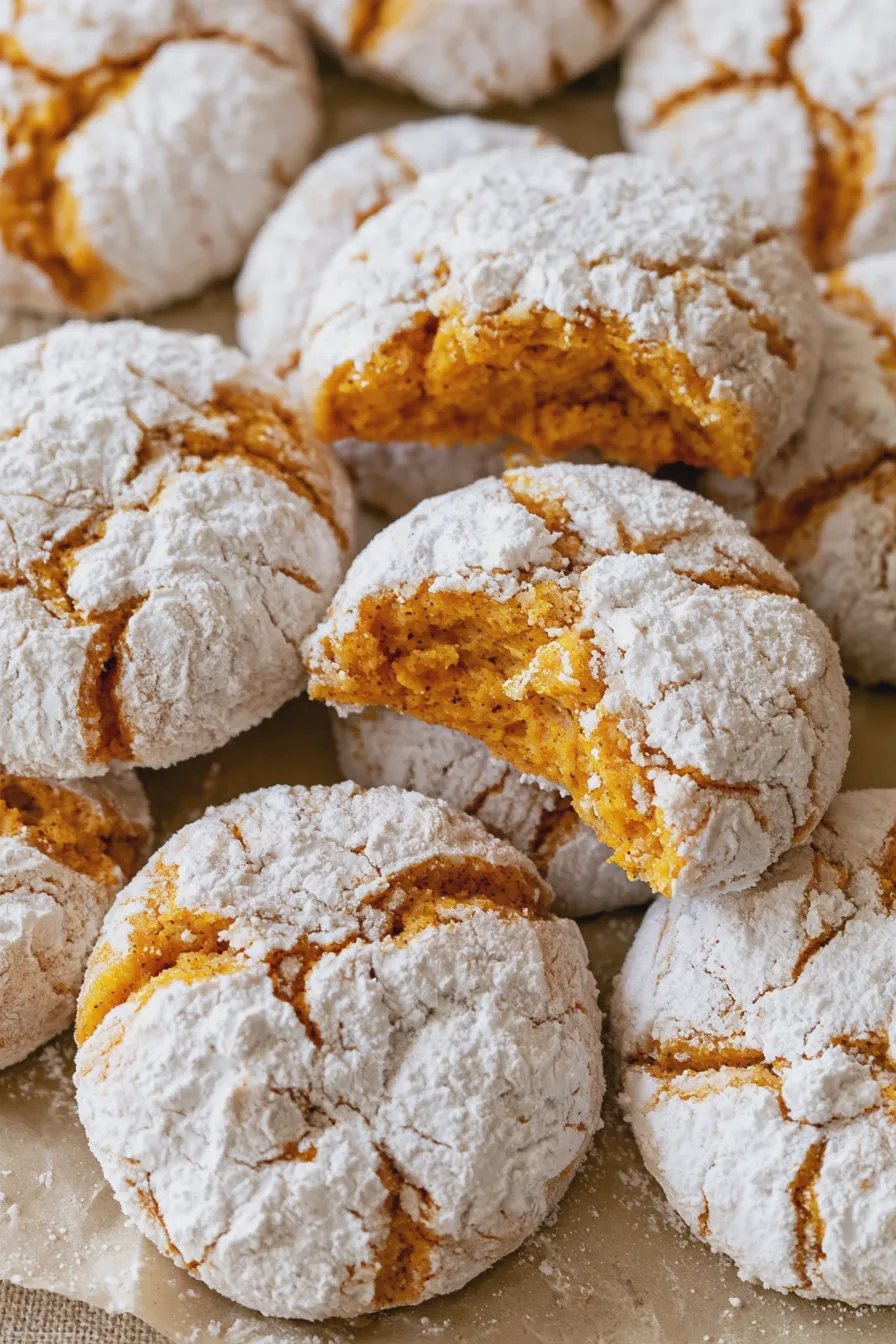 Pumpkin Crinkle Cookies