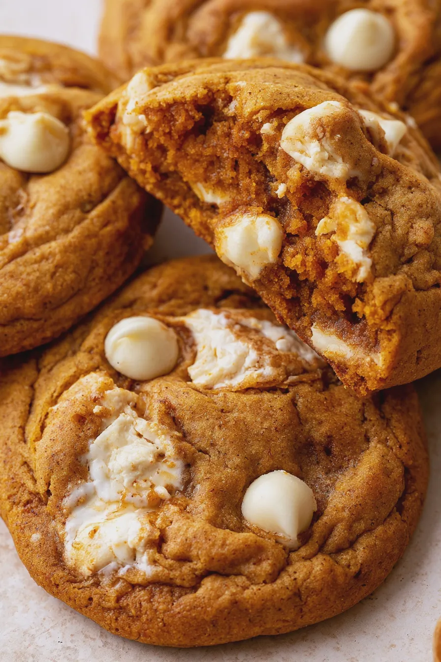 Pumpkin White Chocolate Cookies Recipe