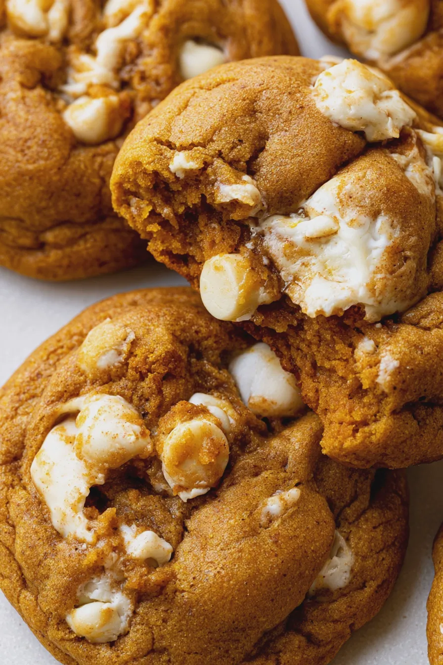 Pumpkin White Chocolate Cookies