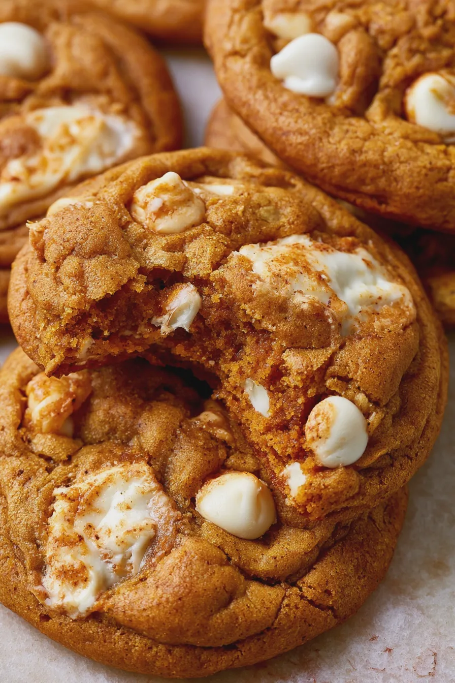 Pumpkin White Chocolate Cookies