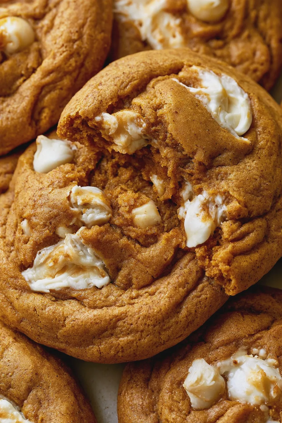 Pumpkin White Chocolate Cookies
