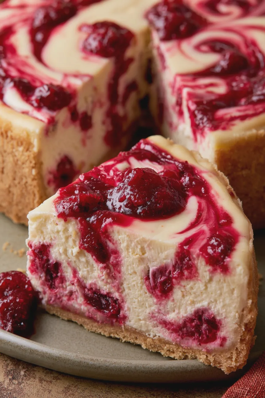 White Chocolate Cranberry Cheesecake Recipe
