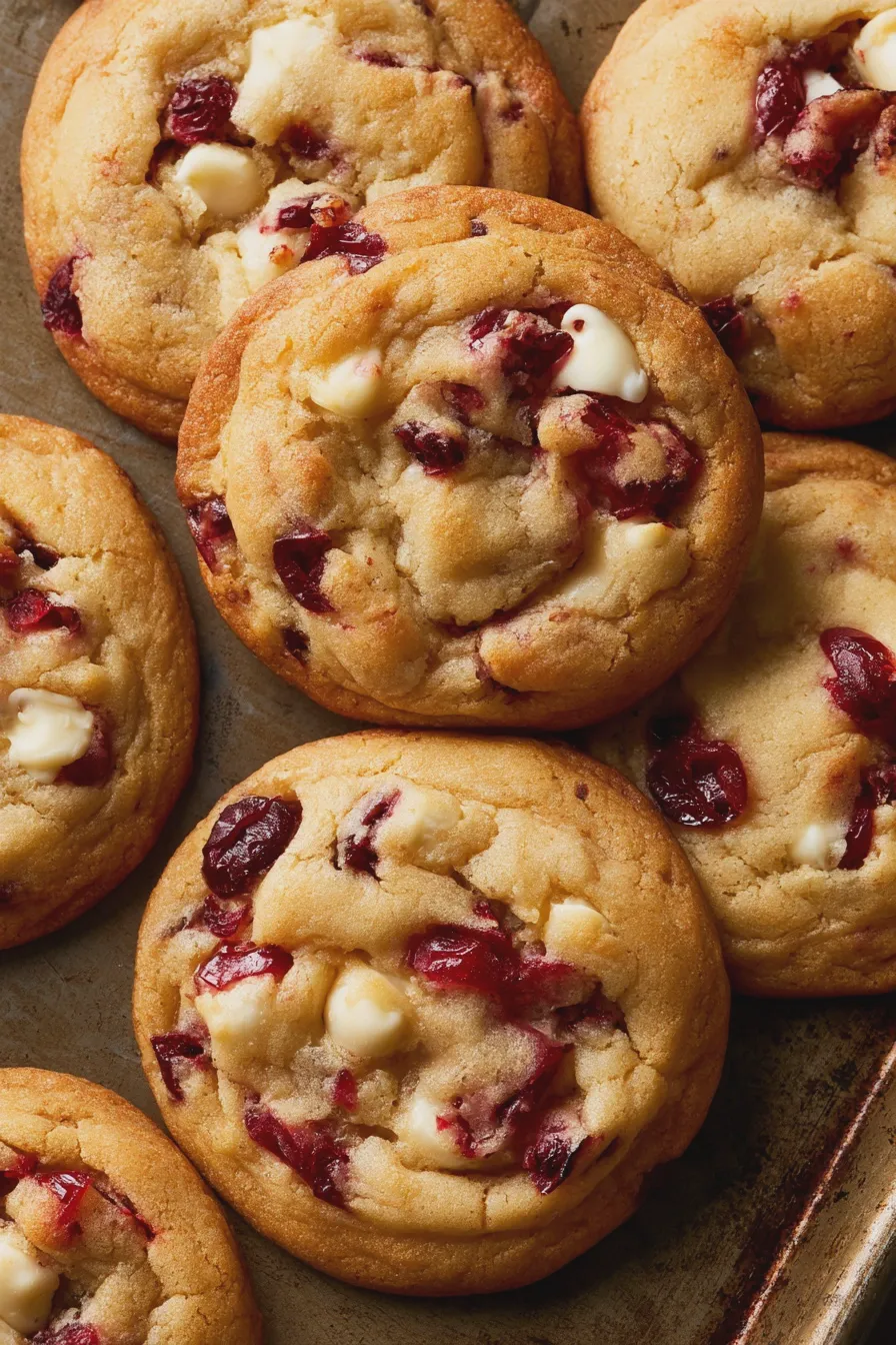 White Chocolate Cranberry Cookies Recipe
